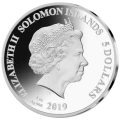 2019 Solomon Islands $5 Legends of Music - Bob Marley- 1 oz Fine Silver Coin