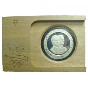 1992 Barcelona Olympic Games - Human Pyramid Scene Proof Sterling Silver Coin