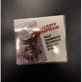 1982 Canadian Calgary Exhibition & Spampede Souvenir Dollar 4-PAK