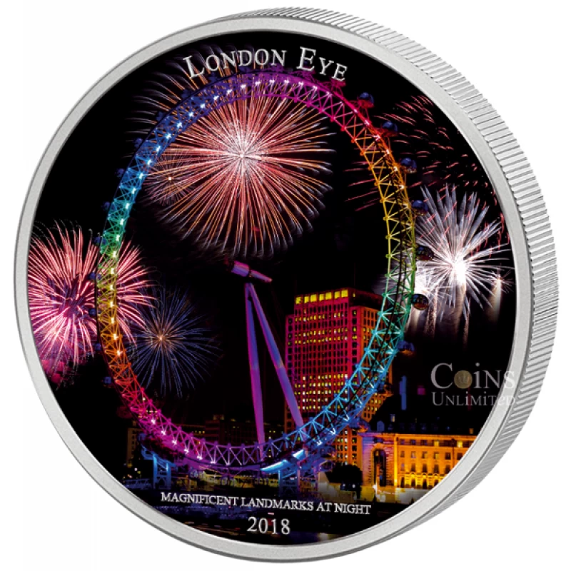 2018 Ivory Coast 2000 Francs CFA Magnificent Landmarks at Night