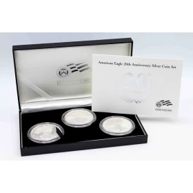 2006 United States - American Eagle 20th Anniversary 3 oz (3 x 1 oz) Fine Silver Coin Set