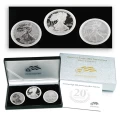 2006 United States - American Eagle 20th Anniversary 3 oz (3 x 1 oz) Fine Silver Coin Set