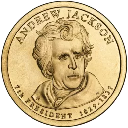 2008-D United States $1 Presidential Series: Andrew Jackson Brilliant Uncirculated Coin 2008-D United States $1 Presidential Series: Andrew Jackson Brilliant Uncirculated Coin