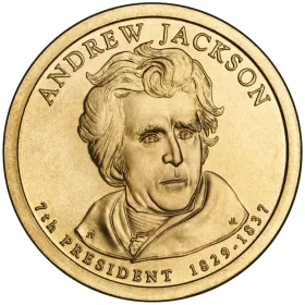 2008-D United States $1 Presidential Series: Andrew Jackson Brilliant Uncirculated Coin