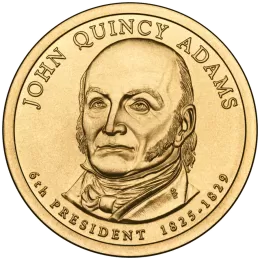 2008-D United States $1 Presidential Series: John Quincy Adams Brilliant Uncirculated Coin 2008-D United States $1 Presidential Series: John Quincy Adams Brilliant Uncirculated Coin