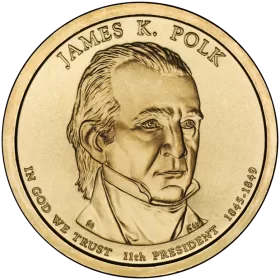 2009-D United States $1 Presidential Series: James K. Polk Brilliant Uncirculated Coin