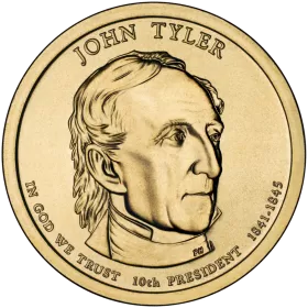 2009-D United States $1 Presidential Series: John Tyler Brilliant Uncirculated Coin
