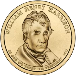 2009-D United States $1 Presidential Series: William Henry Harrison Brilliant Uncirculated Coin