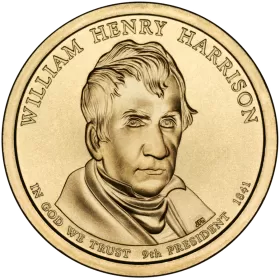 2009-P United States $1 Presidential Series: William Henry Harrison Brilliant Uncirculated Coin