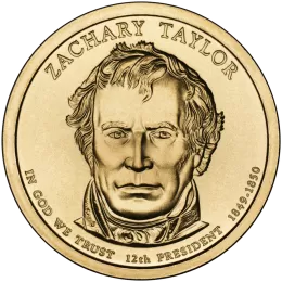 2009-D United States $1 Presidential Series: Zachary Taylor Brilliant Uncirculated Coin