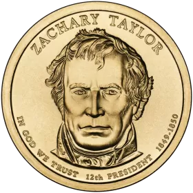 2009-D United States $1 Presidential Series: Zachary Taylor Brilliant Uncirculated Coin