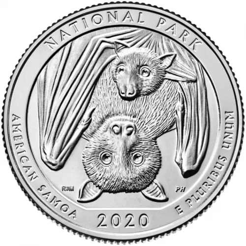 2020-P United States 25-Cent National Park of American Samoa/American Samoa National Park Quarter Coin (Brilliant Uncirculated)