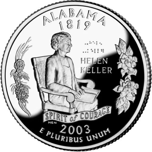 2003-P United States 25-Cent State Quarter Series: Alabama Brilliant Uncirculated Coin