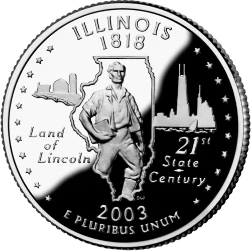 2003-D United States 25-Cent State Quarter Series: Illinois Brilliant Uncirculated Coin