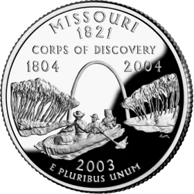 2003-D United States 25-Cent State Quarter Series: Missouri Brilliant Uncirculated Coin