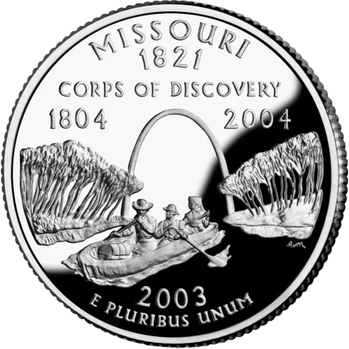 2003-D United States 25-Cent State Quarter Series: Missouri Brilliant Uncirculated Coin