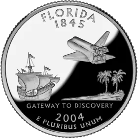 2004-D United States 25-Cent State Quarter Series: Florida Brilliant Uncirculated Coin