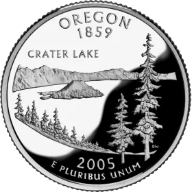 2005-D United States 25-Cent State Quarter Series: Oregon Brilliant Uncirculated Coin