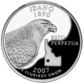 2007-D United States 25-Cent State Quarter Series: Idaho Brilliant Uncirculated Coin