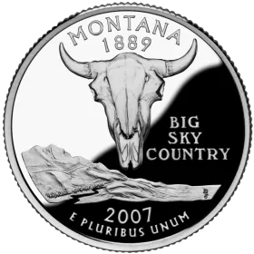 2007-P United States 25-Cent State Quarter Series: Montana Brilliant Uncirculated Coin