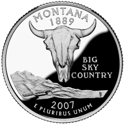 2007-D United States 25-Cent State Quarter Series: Montana Brilliant Uncirculated Coin