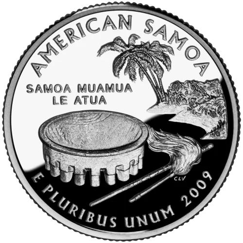 2009-P United States 25-Cent State Quarter Series: American Samoa Territory Brilliant Uncirculated Coin