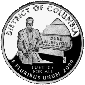 2009-P United States 25-Cent State Quarter Series: District of Columbia Brilliant Uncirculated Coin