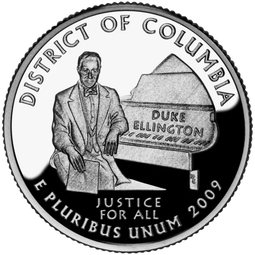 2009-D United States 25-Cent State Quarter Series: District of Columbia Brilliant Uncirculated Coin