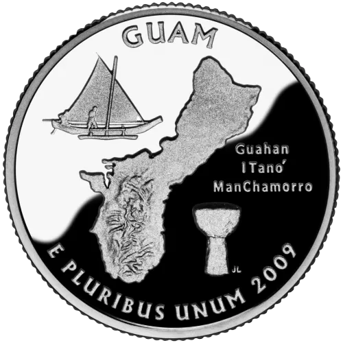 2009-D United States 25-Cent State Quarter Series: Guam Territory Brilliant Uncirculated Coin