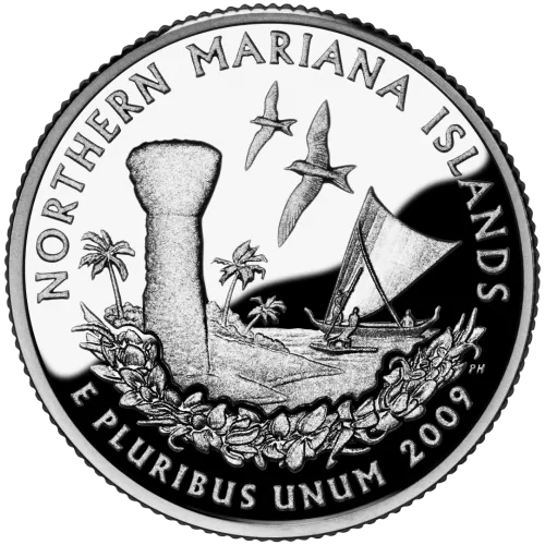 2009-P United States 25-Cent State Quarter Series: Northern Mariana Islands Territory Brilliant Uncirculated Coin