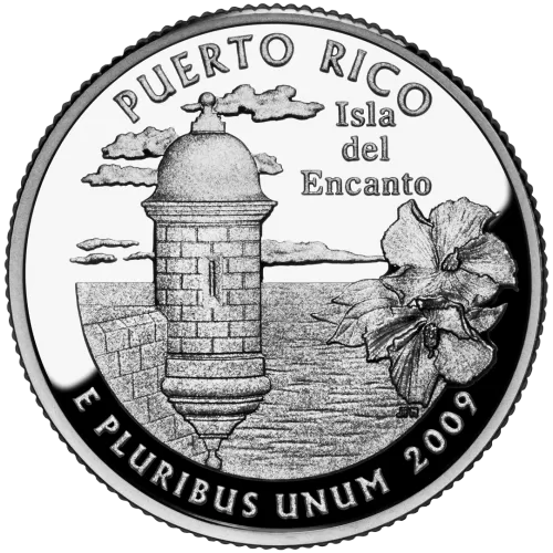 2009-P United States 25-Cent State Quarter Series: Puerto Rico Territory Brilliant Uncirculated Coin