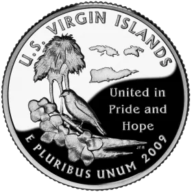 2009-D United States 25-Cent State Quarter Series: Virgin Islands Territory Brilliant Uncirculated Coin