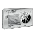 2017 United States Half Dollar 100th Anniversary of John F. Kennedy - 2 oz Pure Silver Coin and Bar Set