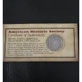 1945 United States Historic Walking Liberty Half Dollar Stamp & Coin Collection
