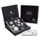 2012 United States Limited Edition Silver Proof Set  - 8 coins set (7x90% SIlver + 1x99.9%Silver)- Tarnished