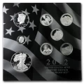 2012 United States Limited Edition Silver Proof Set  - 8 coins set (7x90% SIlver + 1x99.9%Silver)- Tarnished