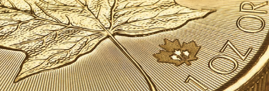RCMint Laser Mark Graved Gold Maple Leaf Bullion Coin